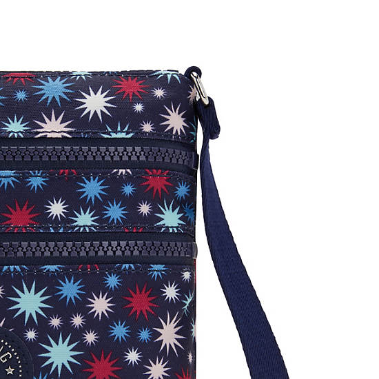 Kipling Alvar Extra Small Printed Mini Veske Blå | NO 1902ZU